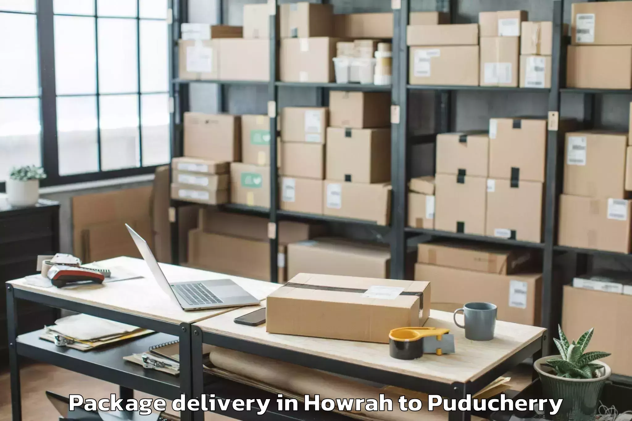 Top Howrah to Pondicherry University Puduche Package Delivery Available